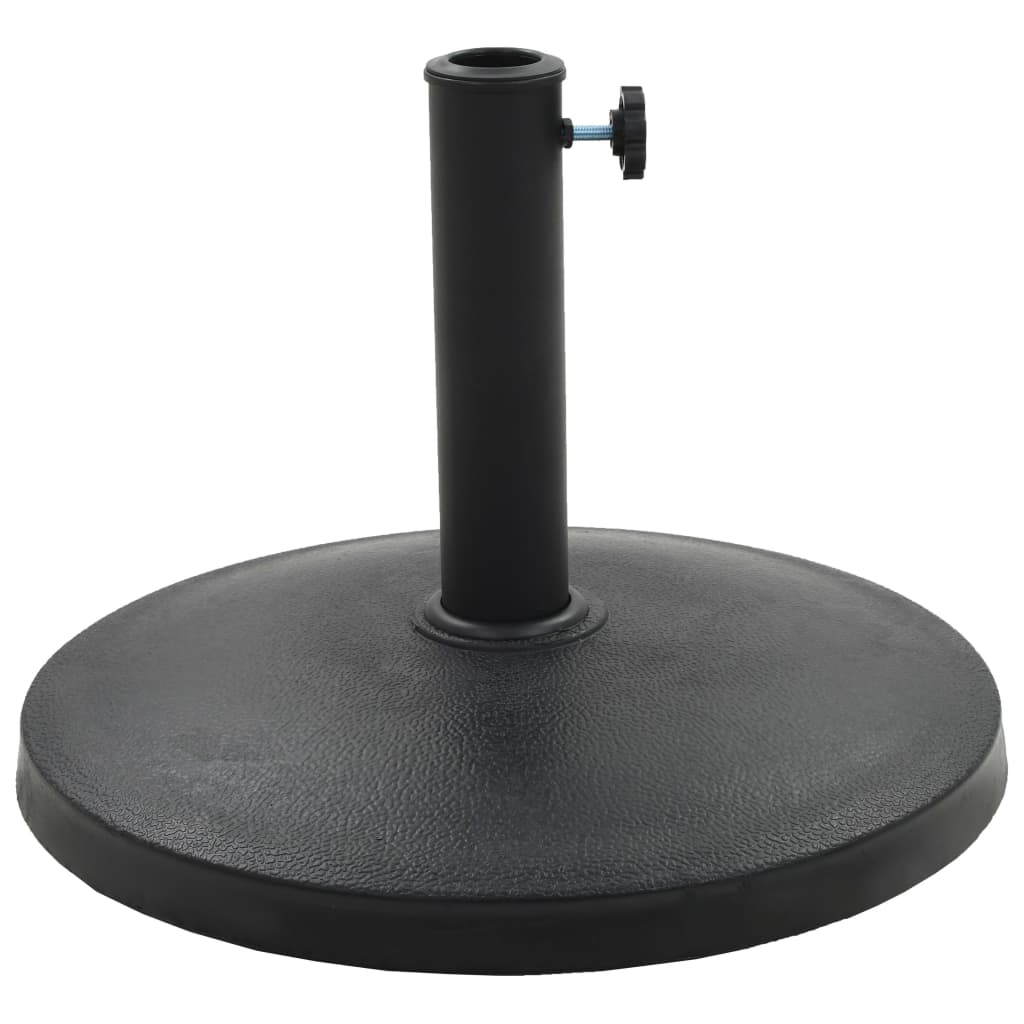 Socle rond de parasol Polyrésine 10 kg Noir