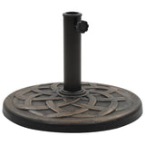 Round parasol base Polyresin 19 kg Bronze