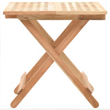 Table d'appoint pliante 50 x 50 x 49 cm Bois de noyer massif