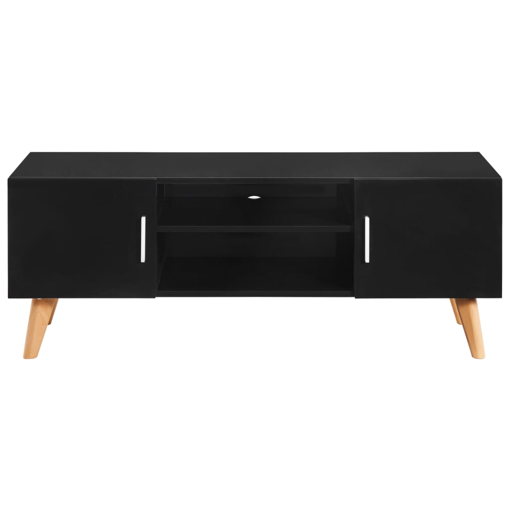 Meuble TV Noir 120x40x46 cm MDF