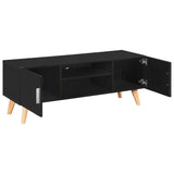 Meuble TV Noir 120x40x46 cm MDF