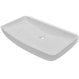 Lavabo et mitigeur Céramique Rectangulaire Blanc