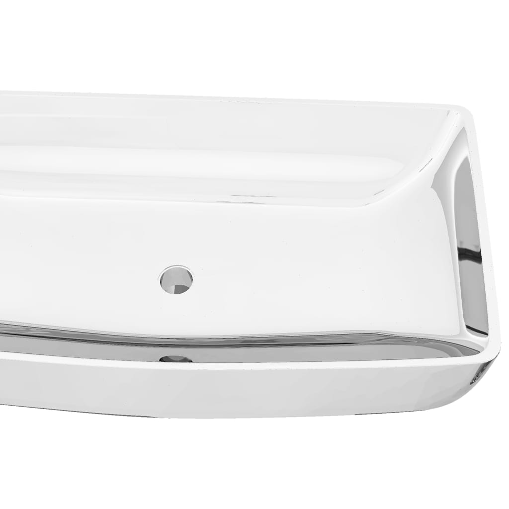 Lavabo 71 x 38 x 13,5 cm Céramique Argenté