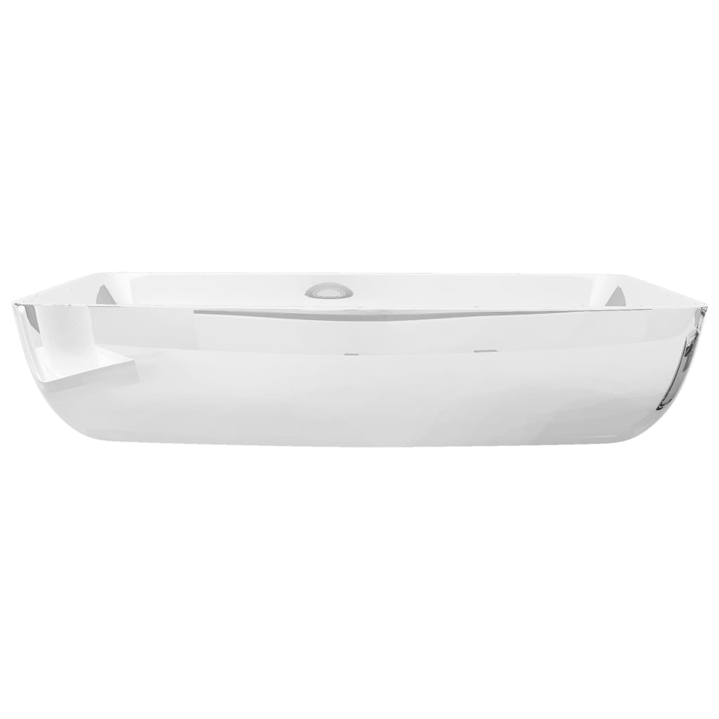 Lavabo 71 x 38 x 13,5 cm Céramique Argenté