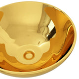 Lavabo 32,5 x 14 cm Céramique Doré