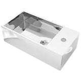 Lavabo avec trop-plein 49 x 25 x 15 cm Céramique Argenté