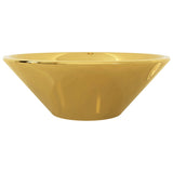 Waschbecken 42 x 14 cm Keramik Gold