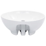 Lavabo avec trop-plein 46,5 x 18 cm Céramique Blanc