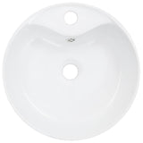 Lavabo avec trop-plein 36x13 cm Céramique Blanc