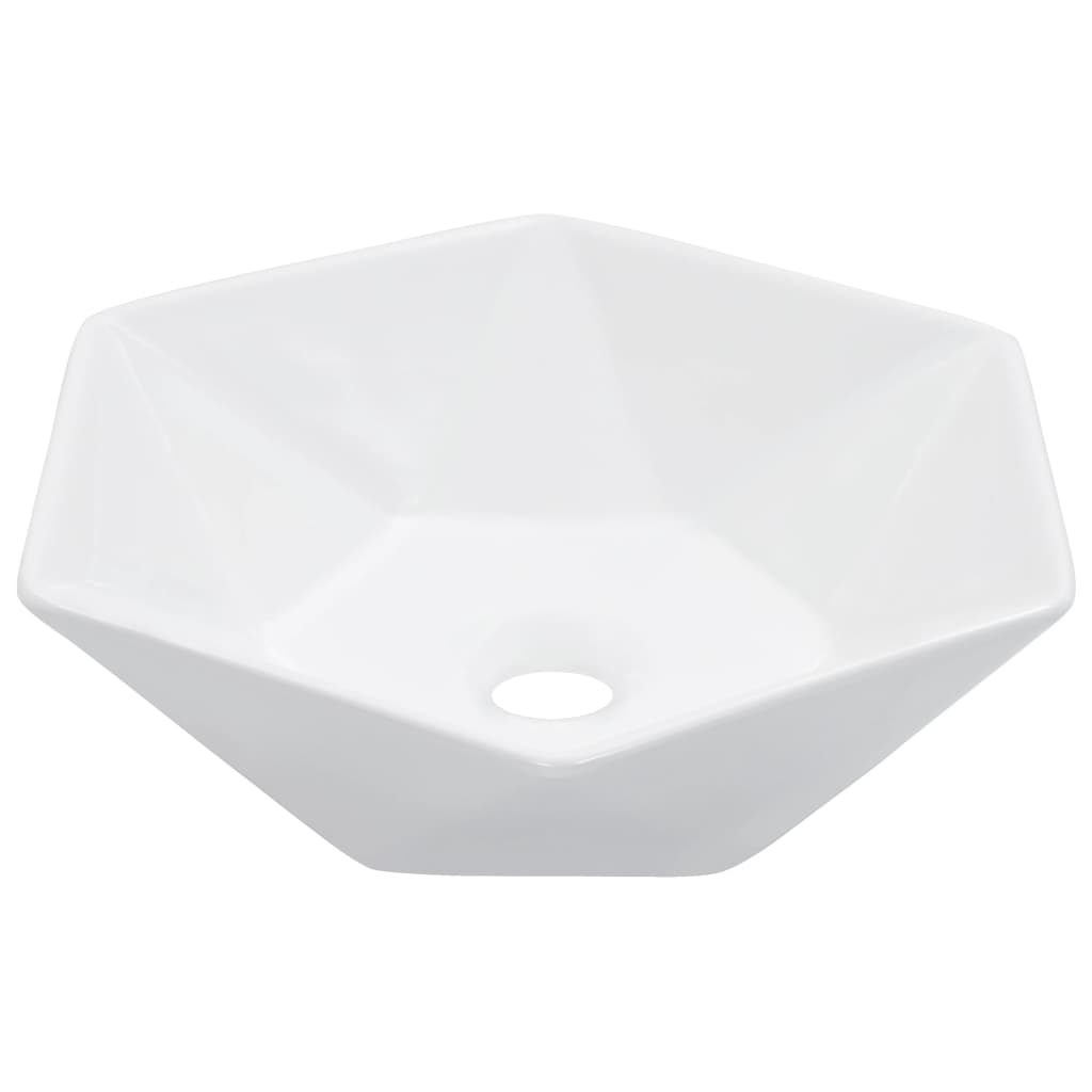 Lavabo 41x36,5x12 cm Céramique Blanc