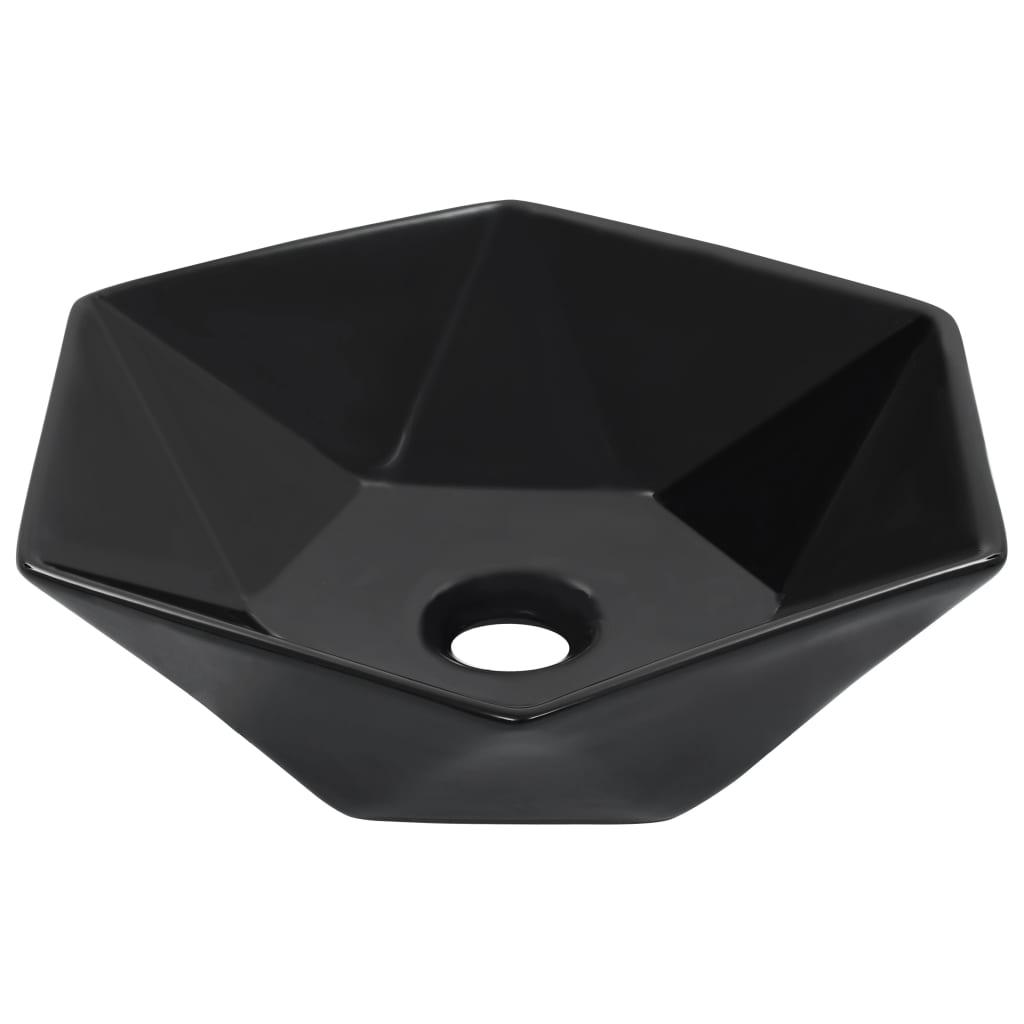 Lavabo 41x36,5x12 cm Céramique Noir