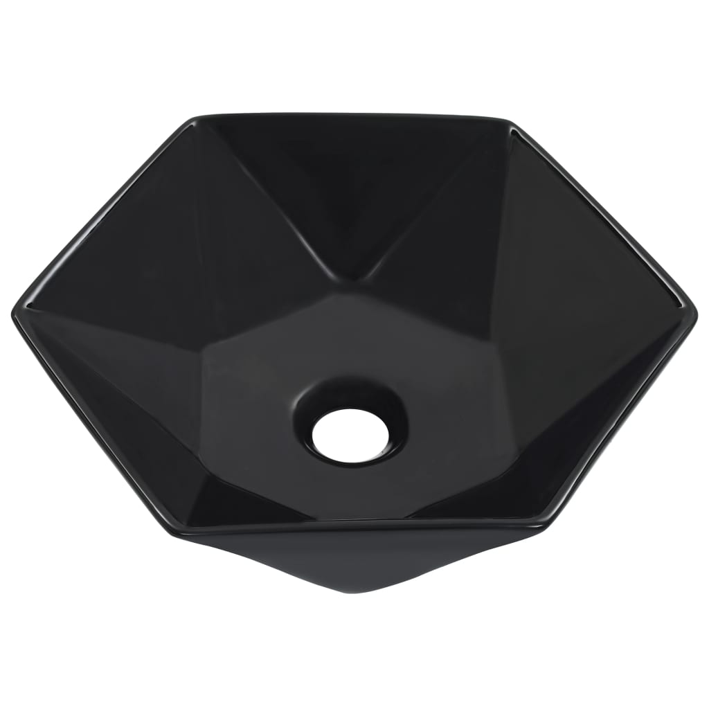 Lavabo 41x36,5x12 cm Céramique Noir