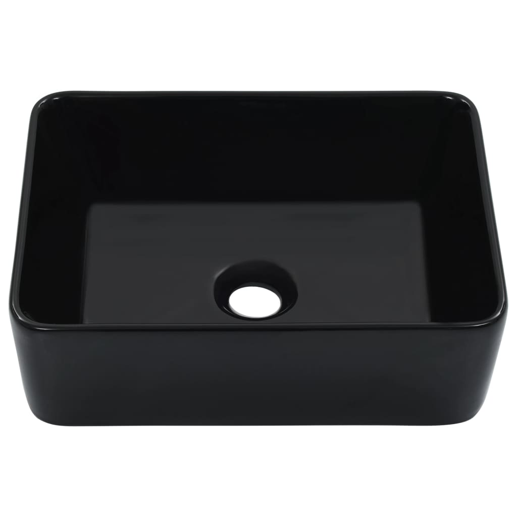 Lavabo 40x30x13 cm Céramique Noir