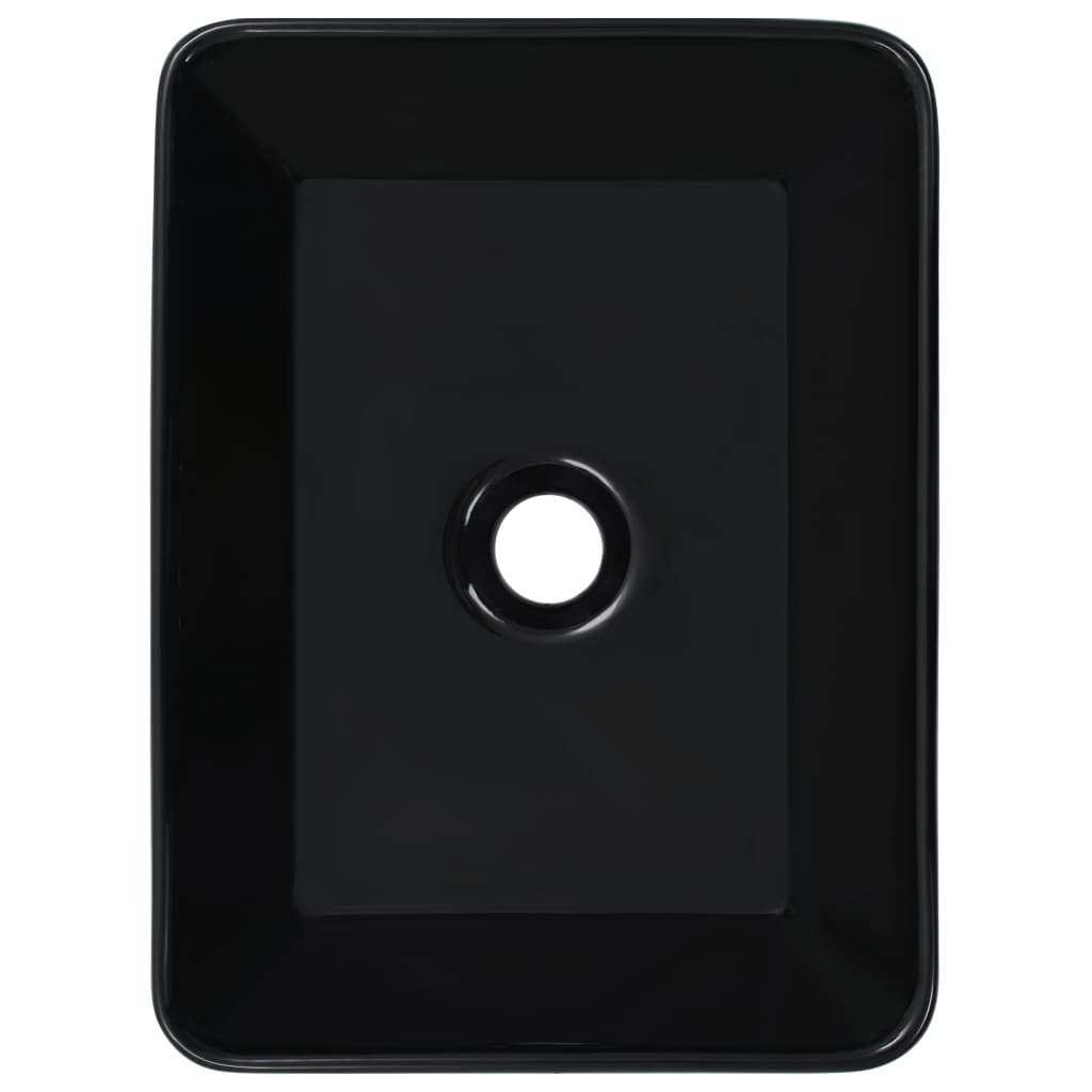 Lavabo 40x30x13 cm Céramique Noir