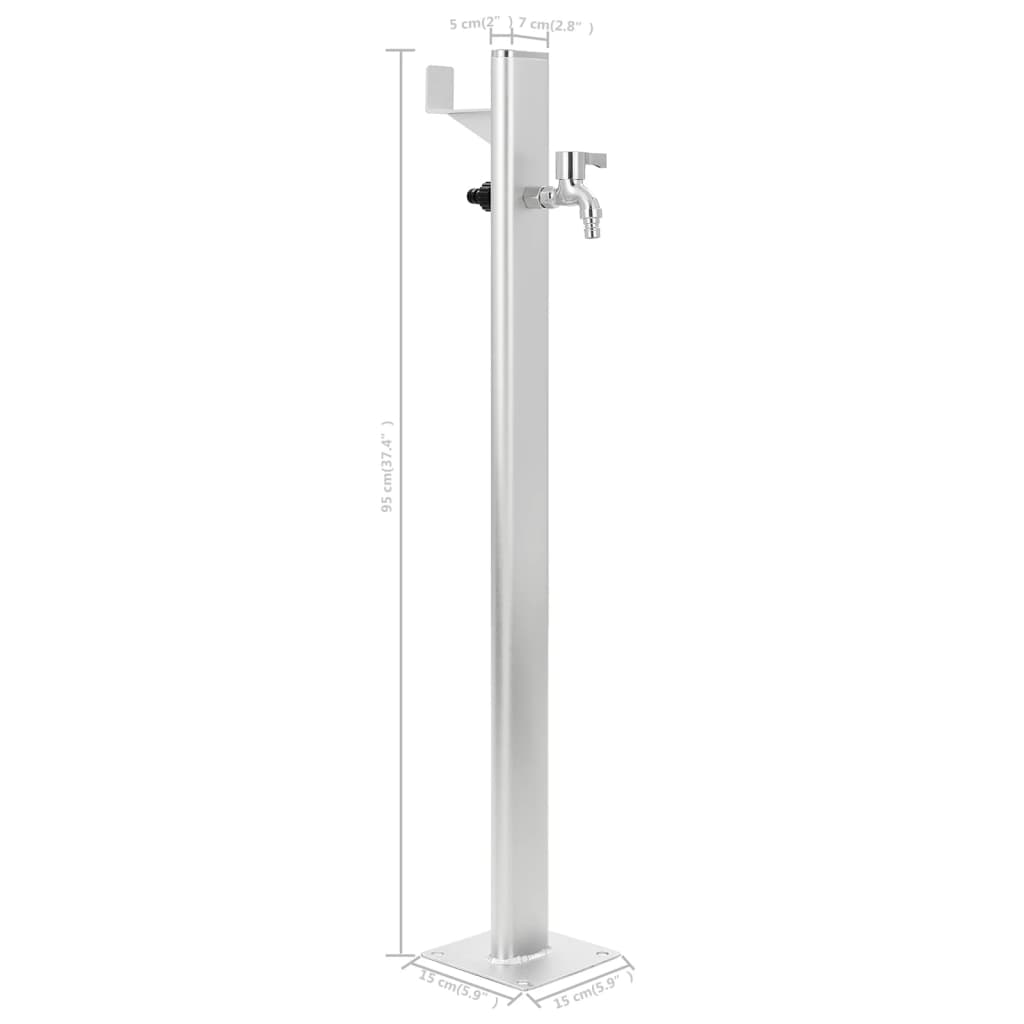 Garden water column Aluminum 95 cm