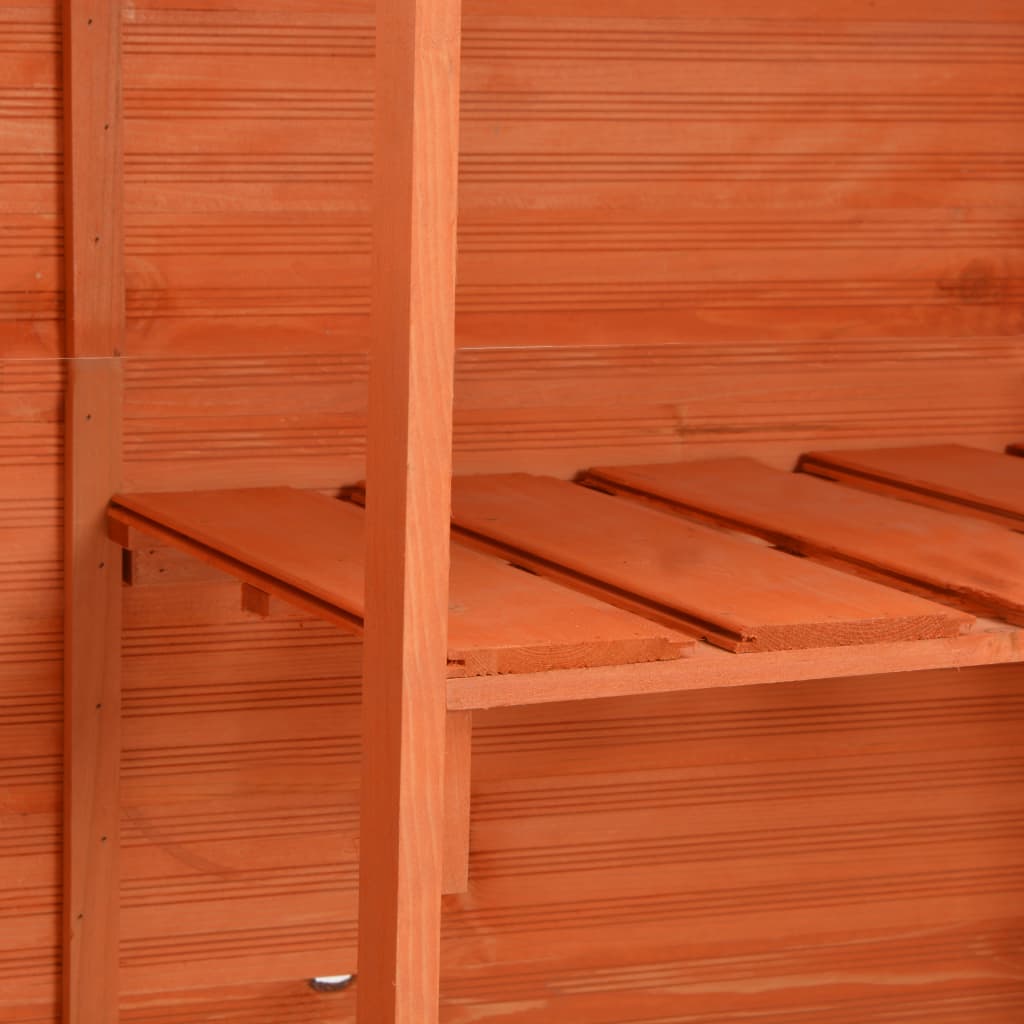 Abri de stockage de jardin 128x42x91 cm Bois