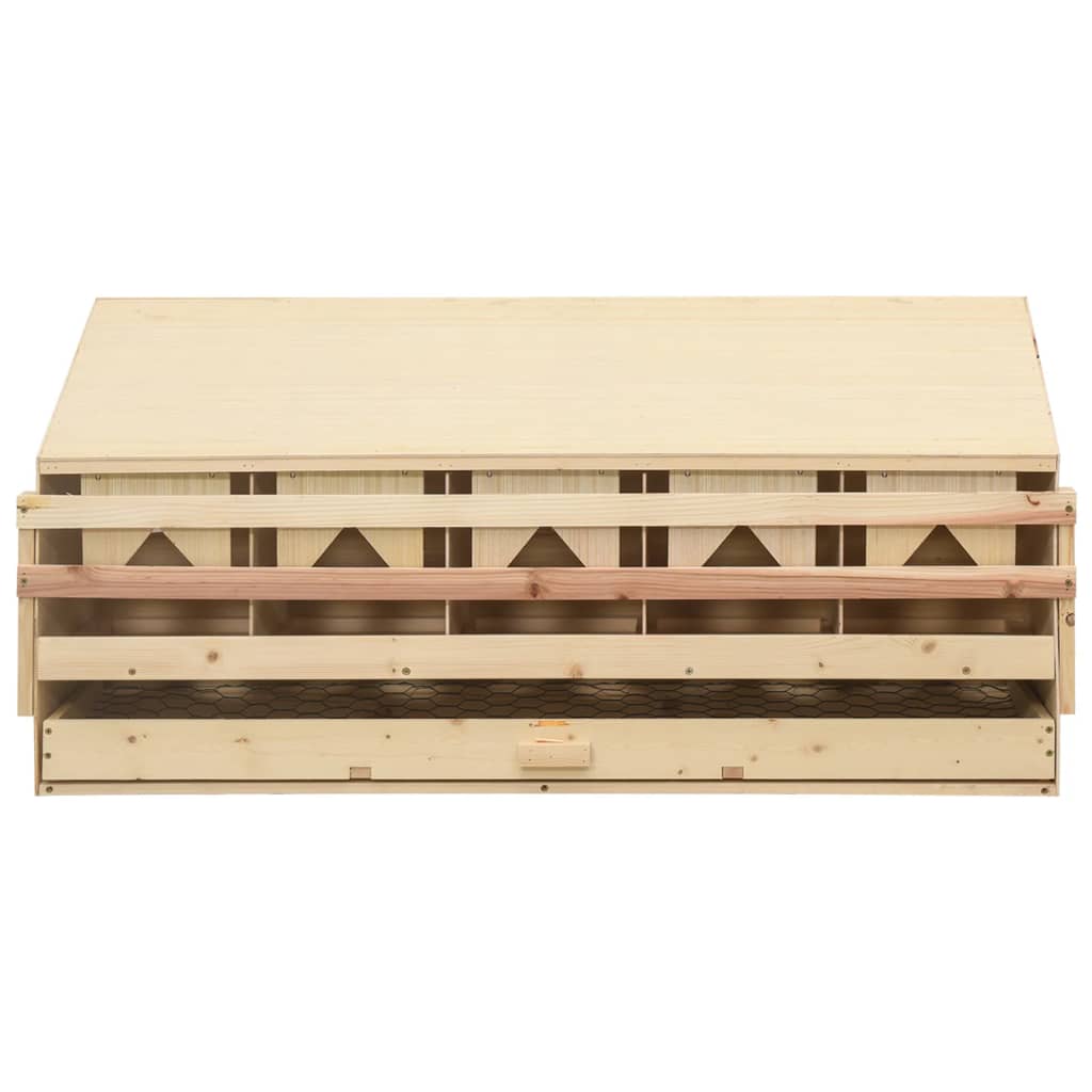 Pondoir 5 compartiments 117x33x54 cm bois de pin massif