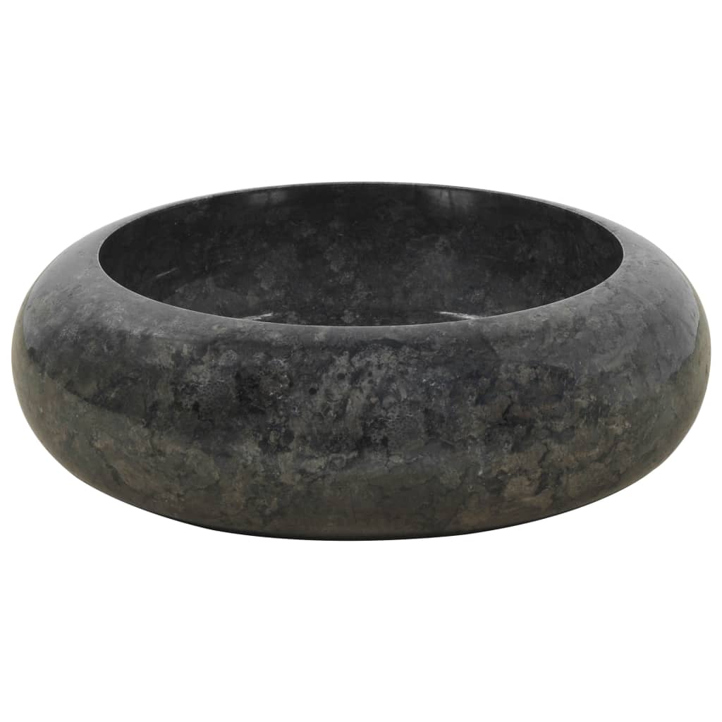 Washbasin 40 x 12 cm Black Marble