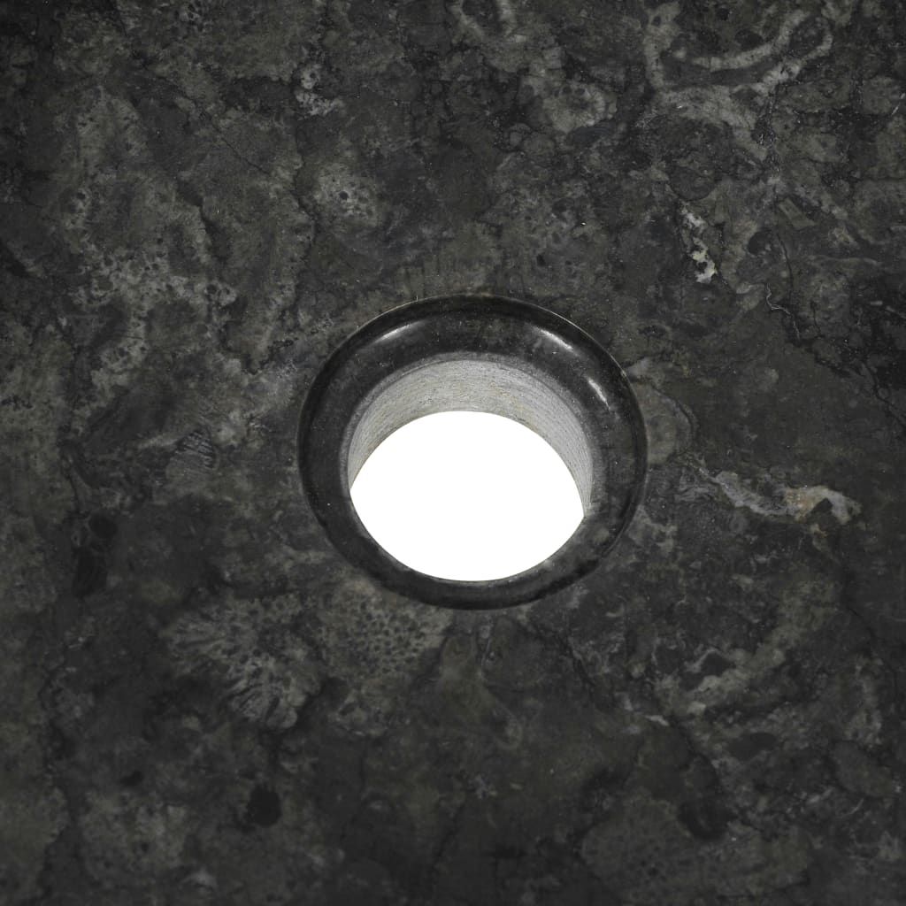 Washbasin 40 x 12 cm Black Marble