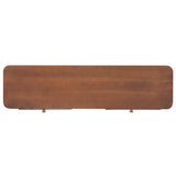 Table console avec 2 tiroirs 120x30x75 cm Bois de sapin massif