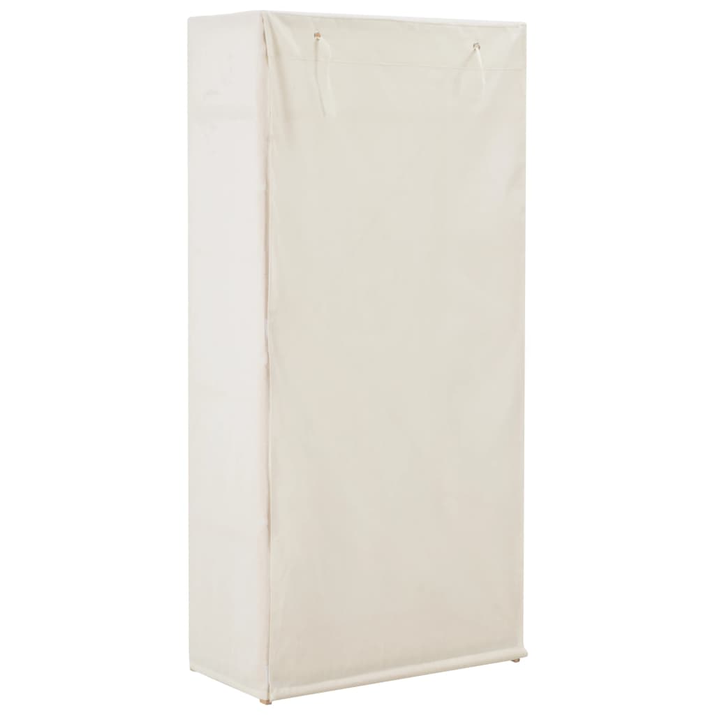 White wardrobe 79 x 40 x 170 cm Fabric