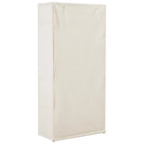 Garde-robe Blanc 79 x 40 x 170 cm Tissu