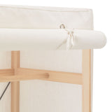 Garde-robe Blanc 79 x 40 x 170 cm Tissu