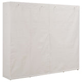 White wardrobe 200 x 40 x 170 cm Fabric