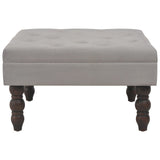 Tabouret Gris foncé 60x60x36 cm Velours