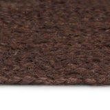 Tapis fait à la main Jute Rond 90 cm Marron