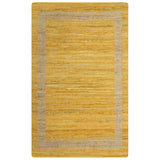 Tapis fait à la main Jute Jaune 80x160 cm