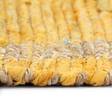 Tapis fait à la main Jute Jaune 80x160 cm