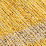 Tapis fait à la main Jute Jaune 80x160 cm