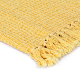 Couverture en coton 125 x 150 cm Jaune moutarde