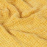 Couverture en coton 125 x 150 cm Jaune moutarde