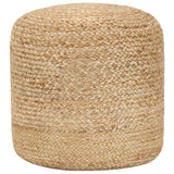 Handgefertigter Pouf 40 x 45 cm Jute