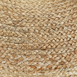 Handgefertigter Pouf Olivgrün 40 x 45 cm Jute