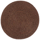 Handgefertigter Pouf Braun 40 x 45 cm Jute