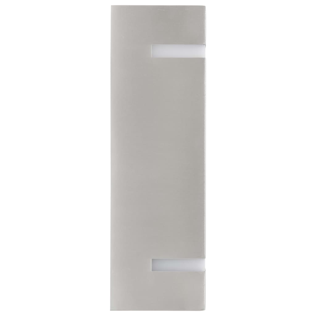 Appliques murales d'extérieur 2 pcs 35 W Argenté Rectangulaire