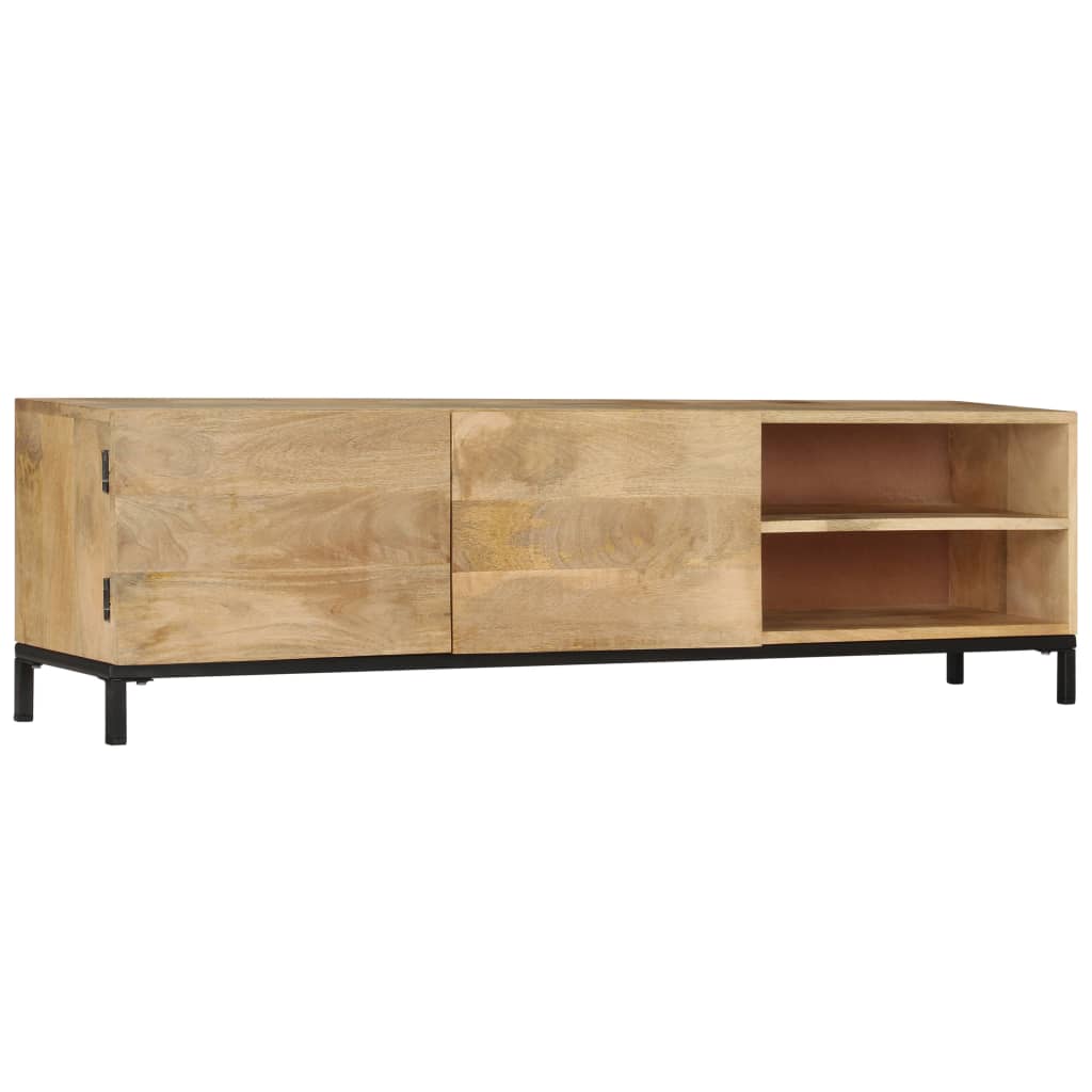 Meuble TV 145x30x41 cm Bois massif de manguier