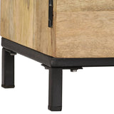 Meuble TV 145x30x41 cm Bois massif de manguier