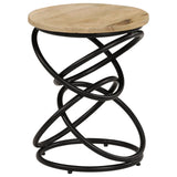 Table d'appoint Bois de manguier solide 40x50 cm