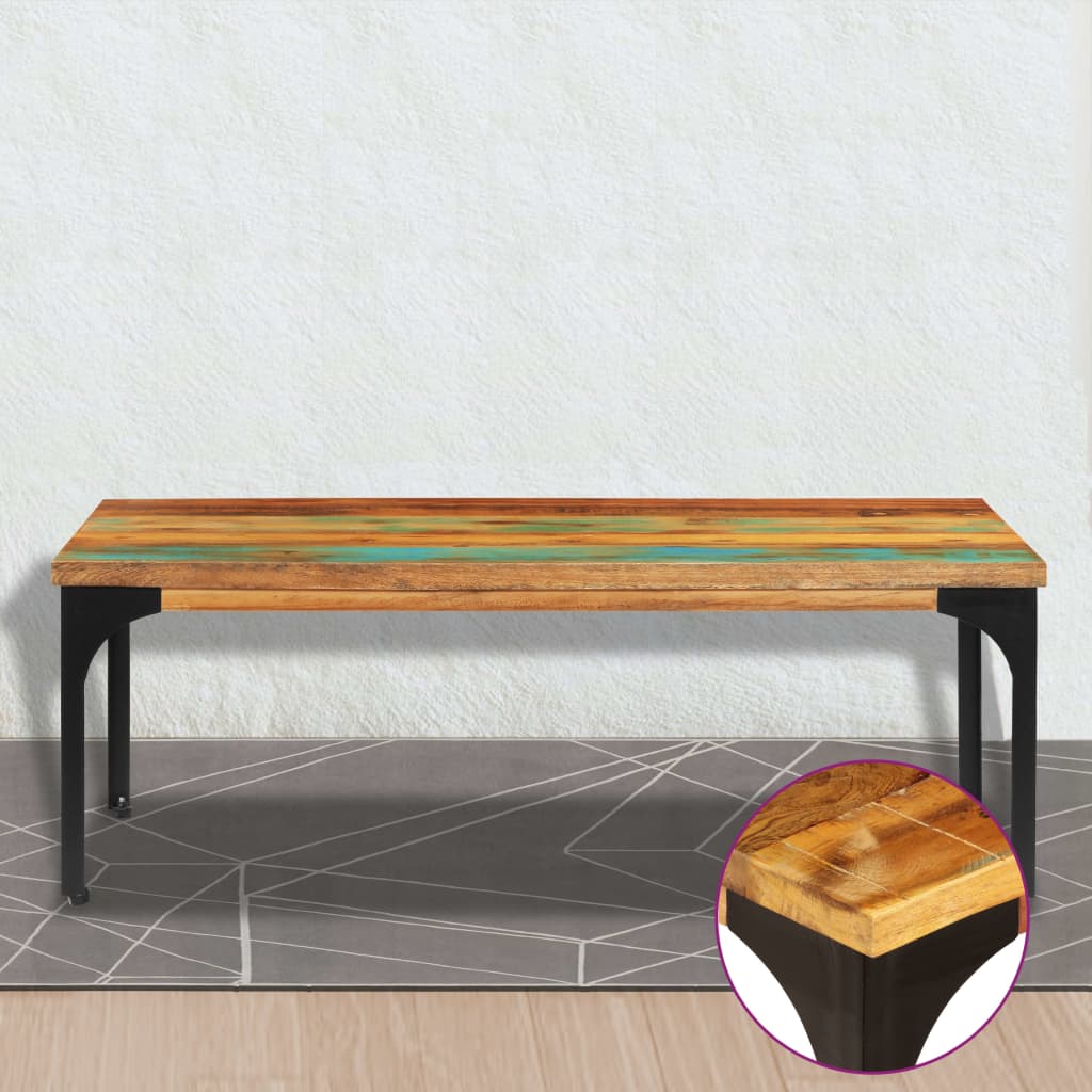 Coffee table 100x60x35 cm Solid reclaimed wood