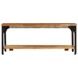 Table basse et étagère 100x60x35 cm Bois de récupération solide