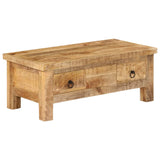 Couchtisch 90x45x35 cm Massives Mangoholz