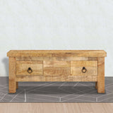 Couchtisch 90x45x35 cm Massives Mangoholz