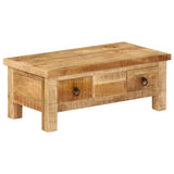 Couchtisch 90x45x35 cm Massives Mangoholz