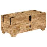 Table basse Bois de manguier massif 80x40x35 cm