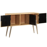 Buffet 120x30x75 cm bois de manguier massif