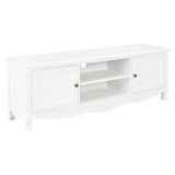 Meuble TV Blanc 120x30x40 cm Bois